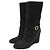 Autre Marque Pellico Wildleder-Short-Boots Schwarz