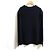 Autre Marque NOBLE 5G gerippter Wollpullover mit Cape Blau Marineblau