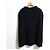 Autre Marque NOBLE 5G gerippter Wollpullover mit Cape Blau Marineblau - Ansicht 2