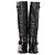 Autre Marque Botas largas de cuero Brenta Negro - vista 3