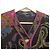 Autre Marque Chaqueta LEONARD de seda sin cuello Negro Multicolor - vista 4