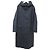 Autre Marque Cappotto con cappuccio in gomma Mackintosh Blu Blu navy