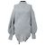 Autre Marque ELENDEEK Half Zip High Neck Knit Pullover Brown
