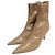 Autre Marque PIPPICHIC Pointed Toe Short Boots Beige