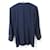 Yves Saint Laurent Wool Double Jacket Blue Navy blue  - view 2