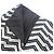 Timeless Falda de tweed Chanel Chevron Coco Mark Negro Plata Blanco - vista 5