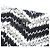Timeless Falda de tweed Chanel Chevron Coco Mark Negro Plata Blanco - vista 6