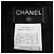 Timeless Falda de tweed Chanel Chevron Coco Mark Negro Plata Blanco - vista 7