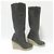 Apc A.P.C. Wedge Longboots aus Schafsleder Braun - Ansicht 3