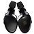 Chanel Lackleder Riemchensandalen Schwarz - Ansicht 6