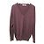 Autre Marque BACCA V-Ausschnitt Wollstrickware Braun Bordeaux
