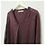 Autre Marque BACCA V-Ausschnitt Wollstrickware Braun Bordeaux - Ansicht 4