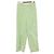 Autre Marque Pantalones rectos de terciopelo elástico MACPHEE Verde