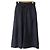 Autre Marque Langer Rock mit geraffter Taille CYCLAS Blau Marineblau