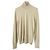 Burberry Strickpullover mit hohem Ausschnitt aus Kaschmir-Seiden-Mischung Bronze