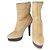Jimmy Choo High Heel Shearling Boots Bronze Kamel