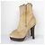 Jimmy Choo High Heel Shearling Boots Bronze Kamel - Ansicht 5