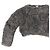 Autre Marque Kurzer Shaggy-Lamé-Strickpullover COLUMN PERMANENT Silber - Ansicht 5