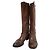Autre Marque Botas largas de cuero Sartore Castaño