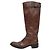 Autre Marque Botas largas de cuero Sartore Castaño - vista 3