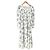 Autre Marque Vestido largo estampado NATURAL BEAUTY BASIC Blanco