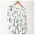 Autre Marque Vestido largo estampado NATURAL BEAUTY BASIC Blanco - vista 3