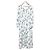 Autre Marque NATURAL BEAUTY BASIC Kleid mit Schlitz an der Schulter und Print Weiß