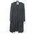 Autre Marque Abrigo largo sin cuello Super170’s Aveniretoile Negro