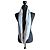 Autre Marque Snood lungo French Bull Blu Beige - vista 8