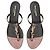Saint Laurent Sandali Cassandra in Pelle Metallizzata Grigio antracite - vista 2