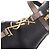 Saint Laurent Sandali Cassandra in Pelle Metallizzata Grigio antracite - vista 3