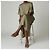 Saint Laurent Sandali Cassandra in Pelle Metallizzata Grigio antracite - vista 4