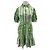 Autre Marque Vestido de algodón estampado verde Hayley Menzies
