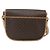 Céline Celine Vintage Macadam Canvas and Leather Marrone - vista 2