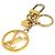 Portachiavi Louis Vuitton oro D'oro - vista 2