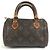 Borsa Louis Vuitton M41534 Monogram Mini Speedy Marrone - vista 2