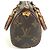 Borsa Louis Vuitton M41534 Monogram Mini Speedy Marrone - vista 3