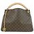 Borsa a tracolla Louis Vuitton Monogram Artsy MM Marrone Monogramma