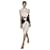 Yves Saint Laurent Vestido de seda estampado Rorschach Stefano Pilati Negro Blanco  - vista 1