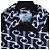 Prada Abrigo Capa Jacquard Geométrico Azul Marino - vista 3