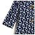 Prada Abrigo Capa Jacquard Geométrico Azul Marino - vista 7
