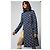 Prada Abrigo Capa Jacquard Geométrico Azul Marino - vista 8