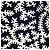 Falda Yves Saint Laurent Rive Gauche Estampado Botánico 1980 Negro Blanco - vista 6