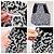Falda Yves Saint Laurent Rive Gauche Estampado Botánico 1980 Negro Blanco - vista 8