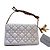 Dior Portafoglio con Catena Studded in pelle Bianco Crudo Bianco sporco Gold hardware