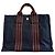 Toto Bag Borsa Hermès Tote PM in Tela - Blu Navy Blu scuro