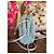 Borsa Pouch Bottega Veneta in Raffia Azzurro Turchese Chiaro Blu Blu chiaro - vista 5