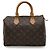 Borsa Louis Vuitton Monogram Speedy 25 Marrone - vista 2