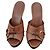 Gucci Sandali con Tacco in Pelle Marrone