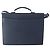 LOEWE Anagram Business Bag Leather 2way Navy Silver Auth bs34926 Argento Blu navy - vista 2